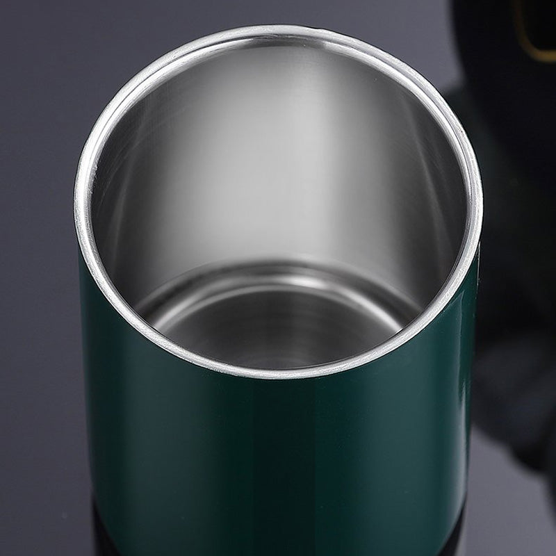 Cendrier Corbeille en Inox vue du dessus