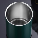 Cendrier Corbeille en Inox vue du dessus