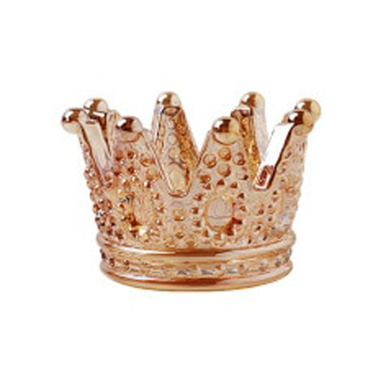 Cendrier couronne en verre soufflé transparent - vue 5