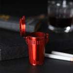 Cendrier de Poche Design Rouge ouvert