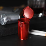 Cendrier de Poche Design Rouge ouvert de face