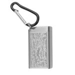 Cendrier de Poche avec Porte-Clé Argenté fermé