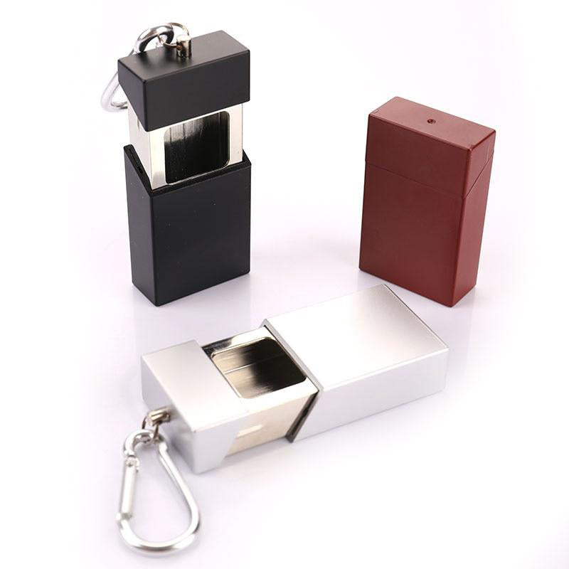 Cendrier de sac à main mini aluminium doré - vue 3