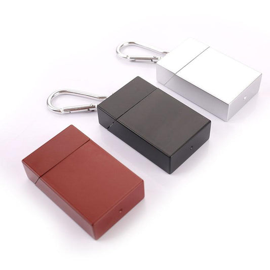 Cendrier de sac à main mini aluminium doré - vue 2