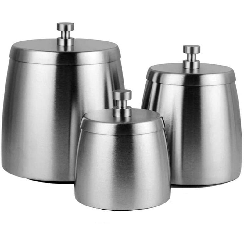 Inox - cendrier de table fermé présentation générale