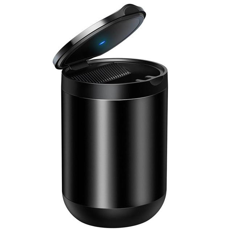 Plastique ABS noir - cendrier de voiture universel dans porte-gobelet