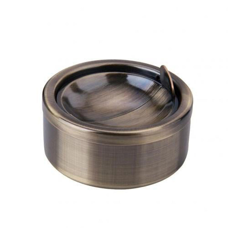 Inox bronze - cendrier design pas cher finition mate