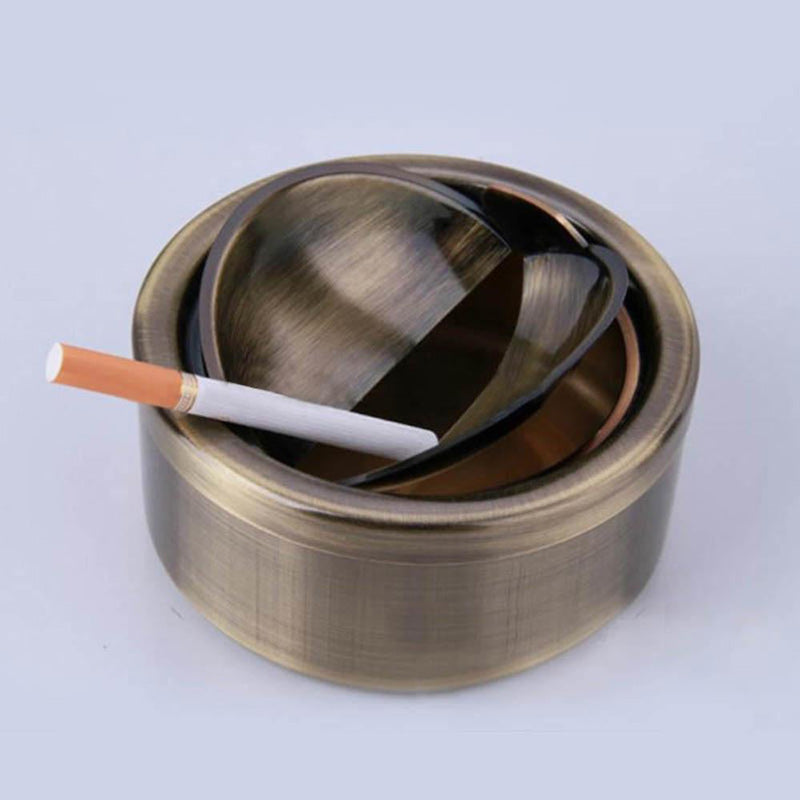 Inox bronze - cendrier design pas cher avec cigarette
