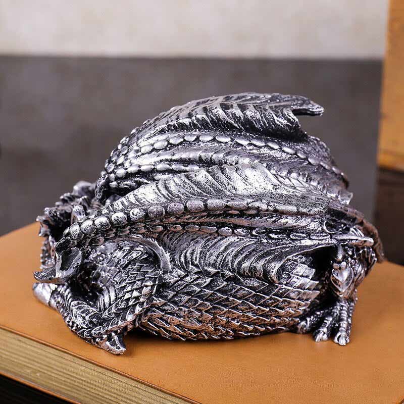 Cendrier en forme de dragon - figurine decorative originale pour fumeur