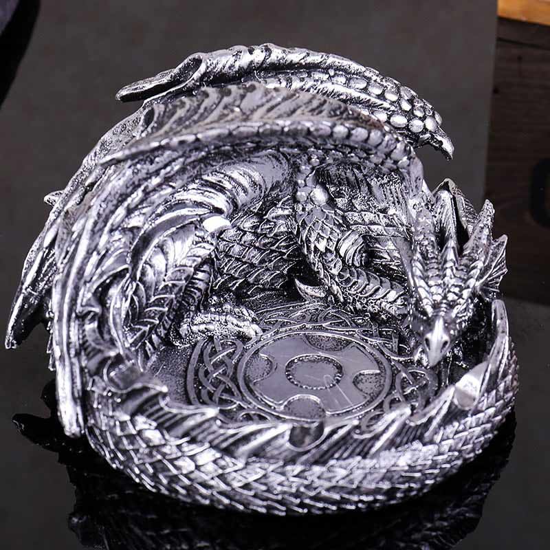 Cendrier en forme de dragon - figurine decorative originale pour fumeur