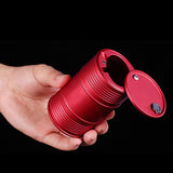 Cendrier en Aluminium Rouge Ouvert