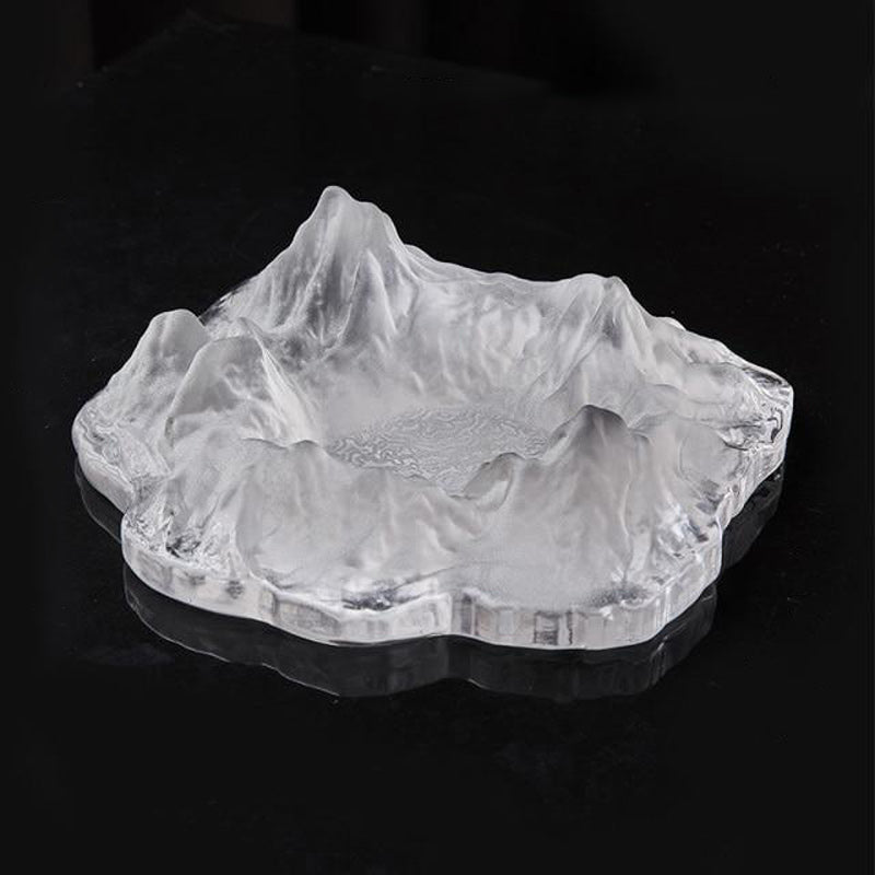 Cendrier en Verre Design Blanc Mat