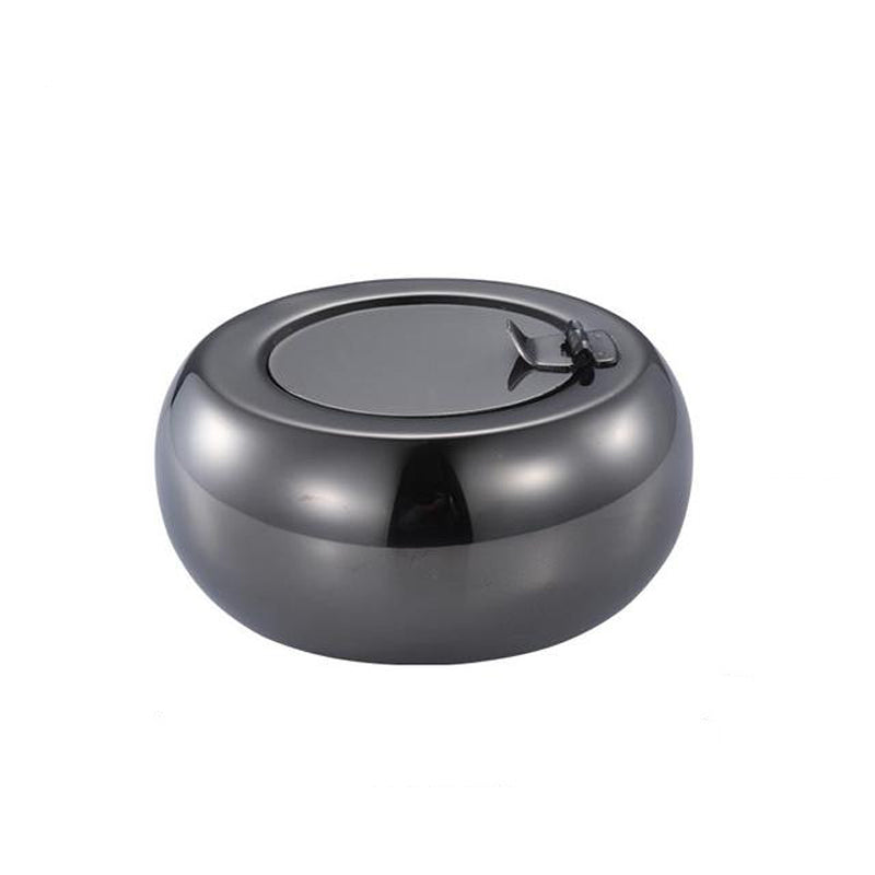 Inox noir brossé - cendrier balcon extérieur