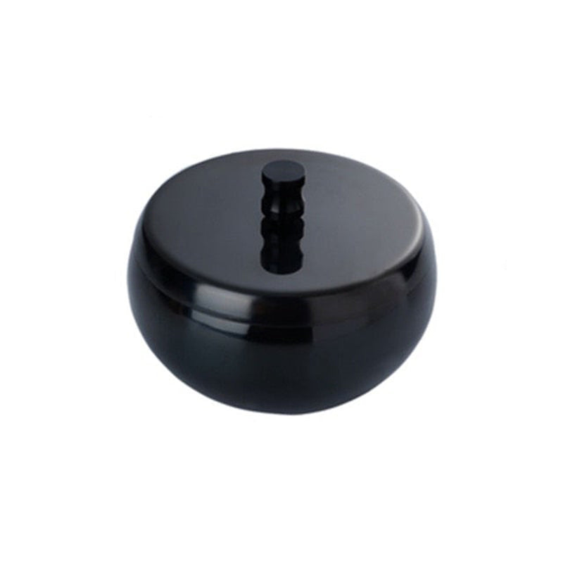 Acier inoxydable noir - cendrier extérieur finition noire