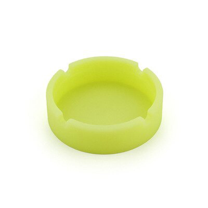 Cendrier Fluorescent Rond Jaune