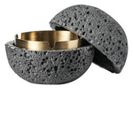Cendrier Lune en Béton Gris Taille L