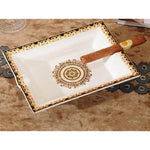 Cendrier en Porcelaine Ornements 19,5 x 15