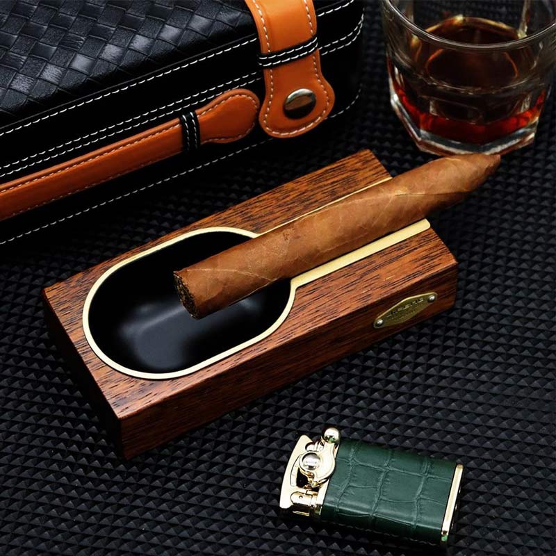 Cendrier pour Cigare en Bois Cigare
