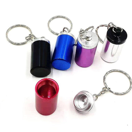 Cendrier tube en aluminium anodise - cendrier de poche compact et etanche