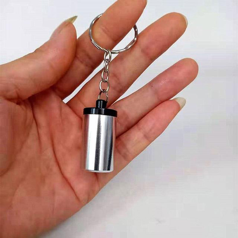 Cendrier tube en aluminium anodise - cendrier de poche compact et etanche