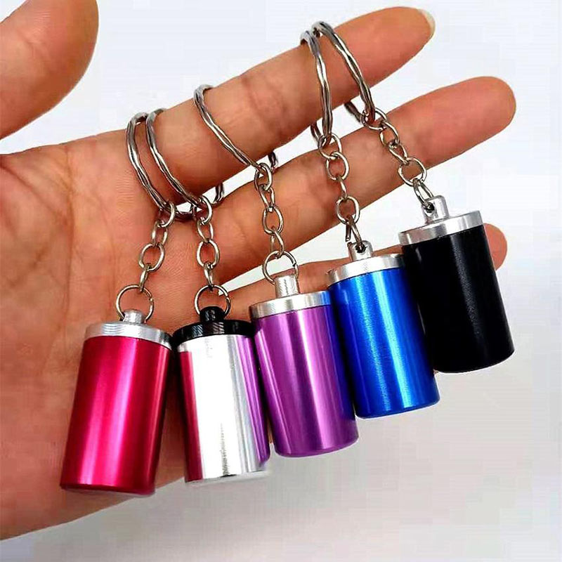 Cendrier tube en aluminium anodise - cendrier de poche compact et etanche