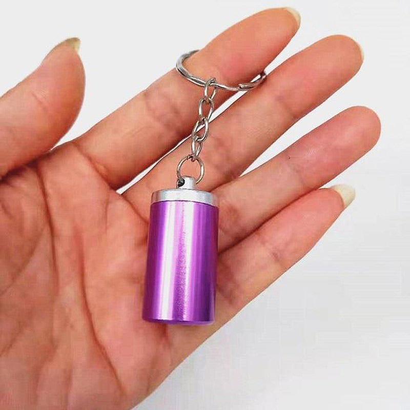 Cendrier tube en aluminium anodise - cendrier de poche compact et etanche