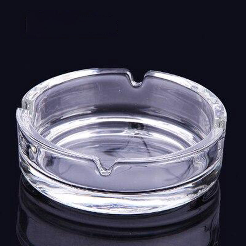 Cendrier en Verre Vintage Rond