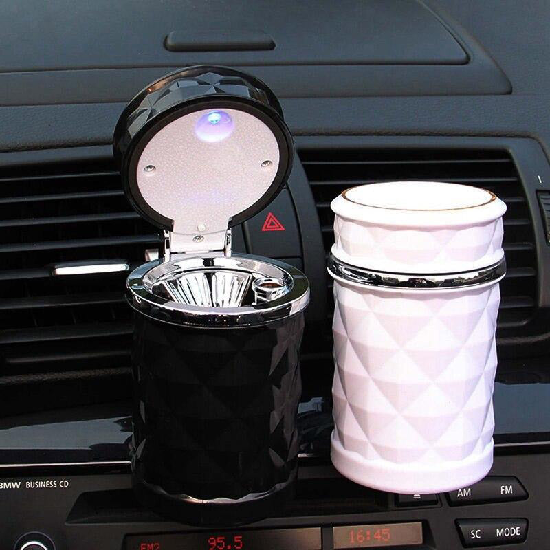 Cendrier pour grille de ventilation voiture - accessoire auto universel avec couvercle