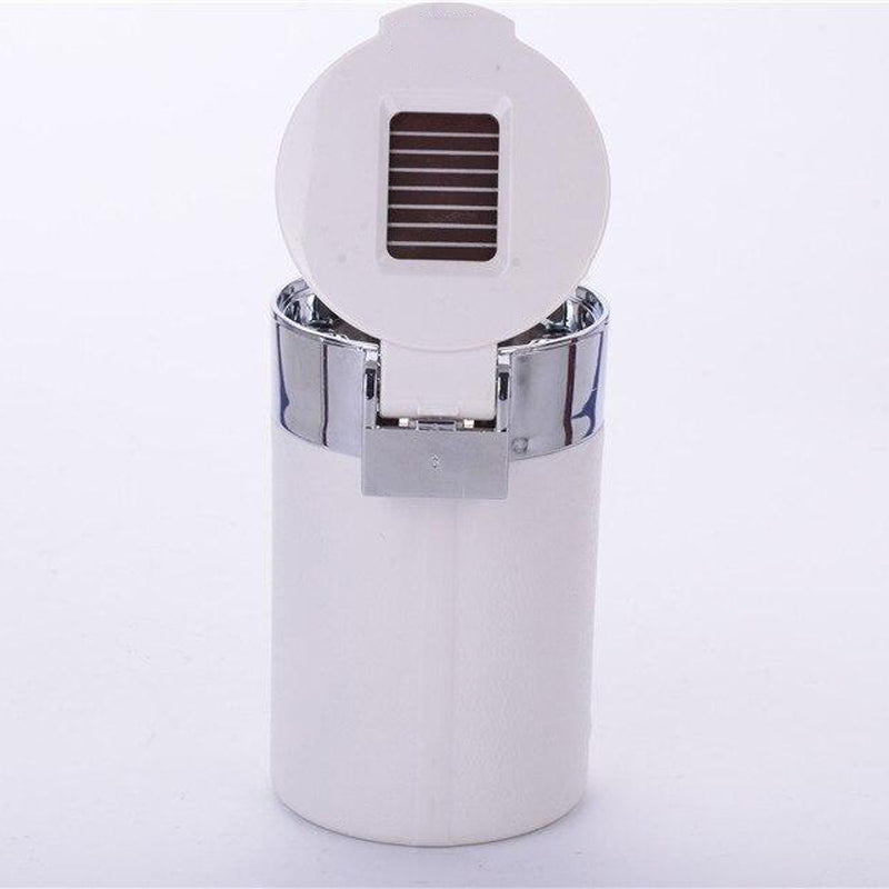 Plastique blanc - cendrier voiture LED vue arrière