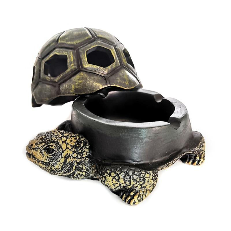 Tortue cendrier résine colorée design nature original - vue principale